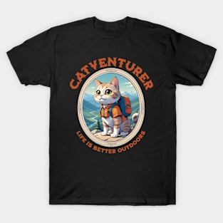 Catventurer: Pawsitively Adventurous T-shirt T-Shirt